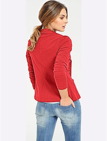 Blazer En Jersey Coupe Sobre Pour Un Look Décontracté Tendance - Taille Standard - helline