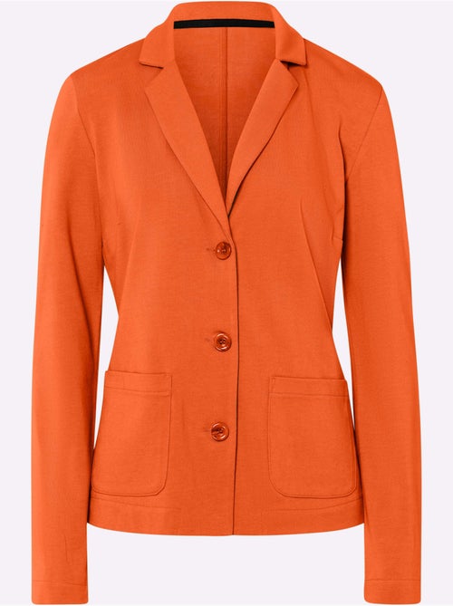 Blazer En Jersey Coupe Sobre Pour Un Look Décontracté Tendance - Taille Standard - helline - Kiabi