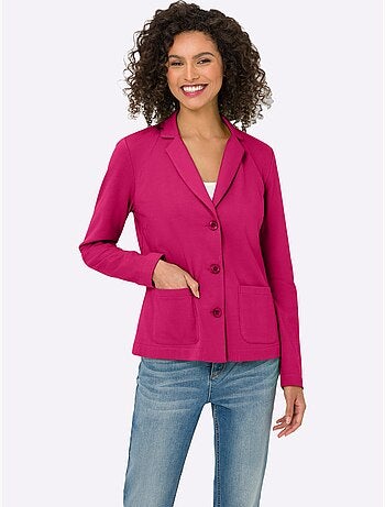 Blazer En Jersey Coupe Sobre Pour Un Look Décontracté Tendance - Taille Standard - helline