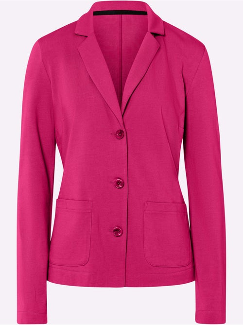 Blazer En Jersey Coupe Sobre Pour Un Look Décontracté Tendance - Taille Standard - helline - Kiabi