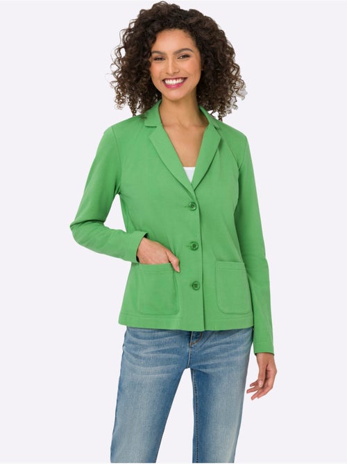 Blazer En Jersey Coupe Sobre Pour Un Look Décontracté Tendance - Taille Standard - helline - Kiabi