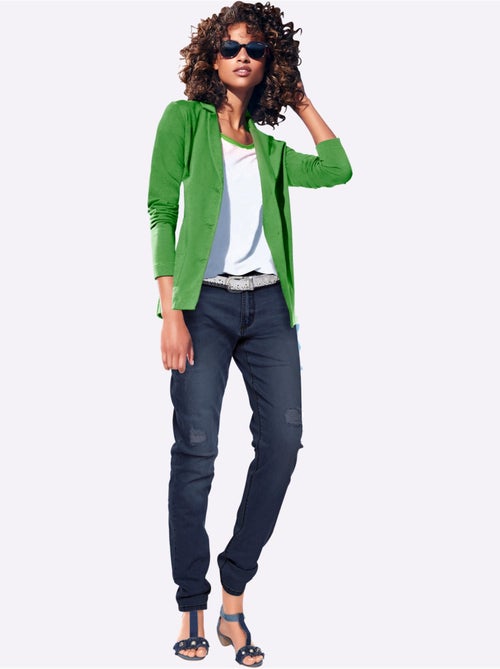 Blazer En Jersey Coupe Sobre Pour Un Look Décontracté Tendance - Taille Standard - helline - Kiabi