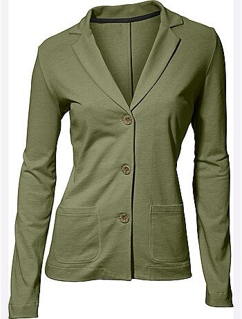 Blazer En Jersey Coupe Sobre Pour Un Look Décontracté Tendance - Taille Standard - helline
