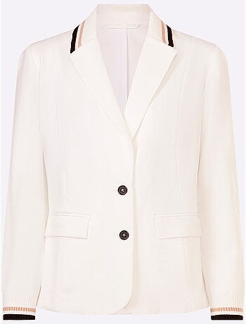 Blazer En Jersey Finitions Contrastées - Taille Standard - helline