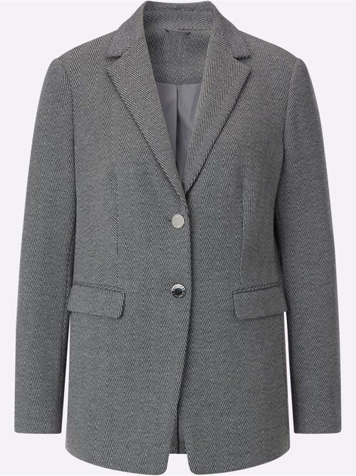 Blazer En Jersey Jersey Fin - Taille Standard - Helline - Kiabi Blazer En Jersey Jersey Fin - Taille Standard - Helline - Kiabi