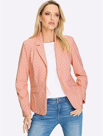 Blazer En Jersey Motif Imprimé Exclusif - Taille Standard - Helline