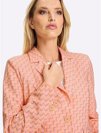 Blazer En Jersey Motif Imprimé Exclusif - Taille Standard - Helline