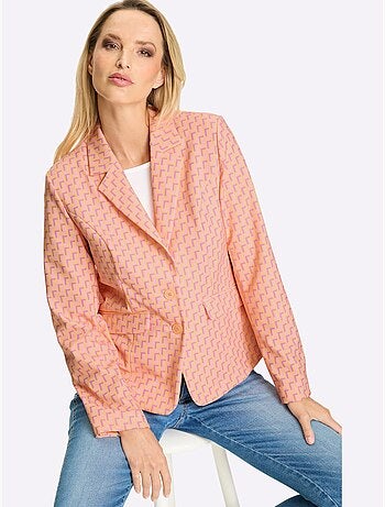 Blazer En Jersey Motif Imprimé Exclusif - Taille Standard - Helline