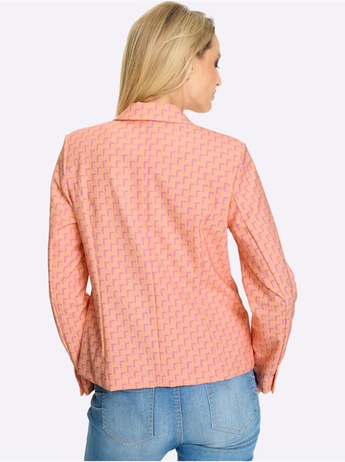 Blazer En Jersey Motif Imprimé Exclusif - Taille Standard - helline - Kiabi