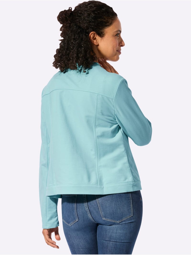 Blazer En Jersey Qualité Coton - Taille Standard - Witt Menthe - Kiabi