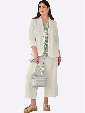 Blazer En Lin Mélange Lin Et Viscose - Taille Standard - Sheego