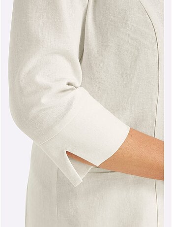 Blazer En Lin Mélange Lin Et Viscose - Taille Standard - Sheego