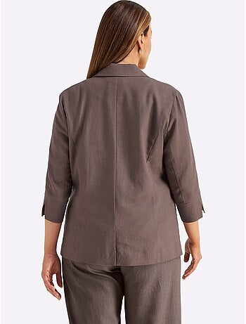 Blazer En Lin Mélange Lin Et Viscose - Taille Standard - Sheego