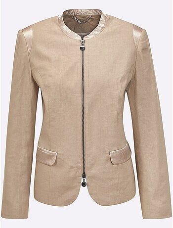 Blazer En Lin Mélange Viscose-lin Estival - Taille Standard - helline