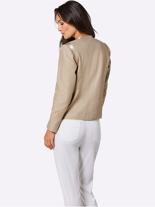 Blazer En Lin Mélange Viscose-lin Estival - Taille Standard - helline - Kiabi