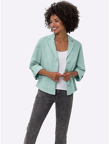 Blazer En Lin Qualité Lyocell Estivale - Taille Standard - helline