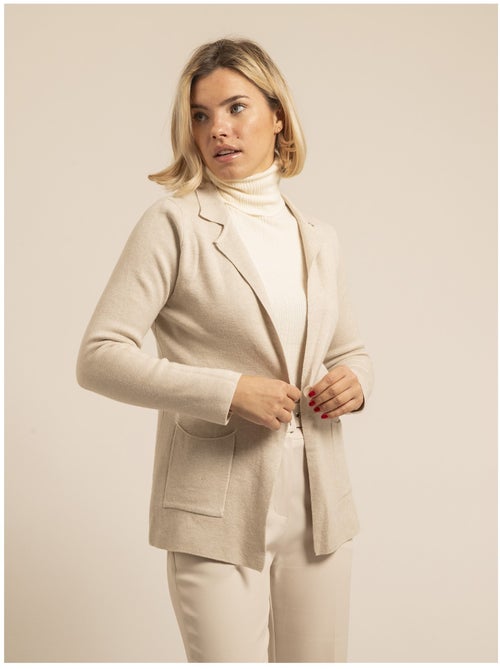 Blazer en maille UPLANA - Kiabi