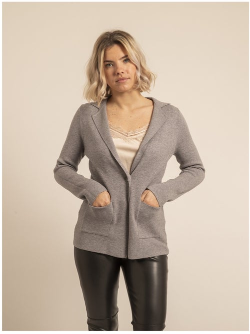 Blazer en maille UPLANA - Kiabi