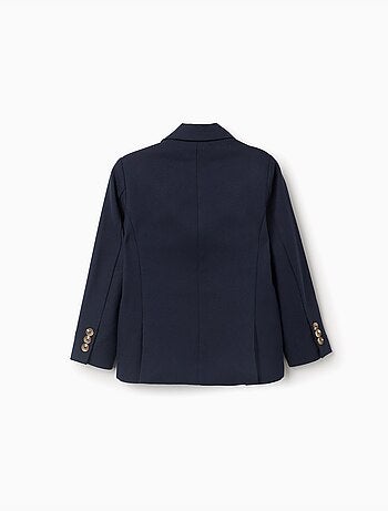 Blazer en piqué avec poches à rabat