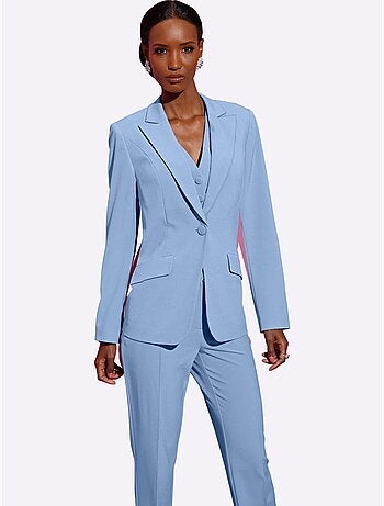 Blazer en polyester recyclé col à revers et manches longues - Taille standard - Helline