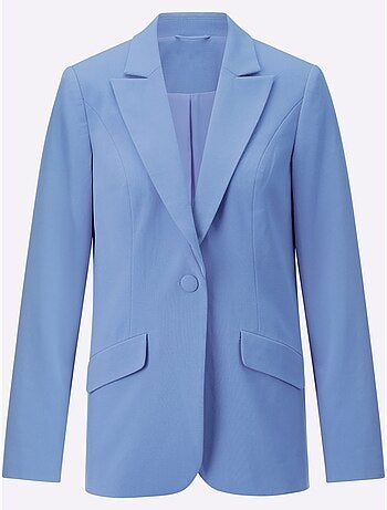 Blazer en polyester recyclé col à revers et manches longues - Taille standard - Helline