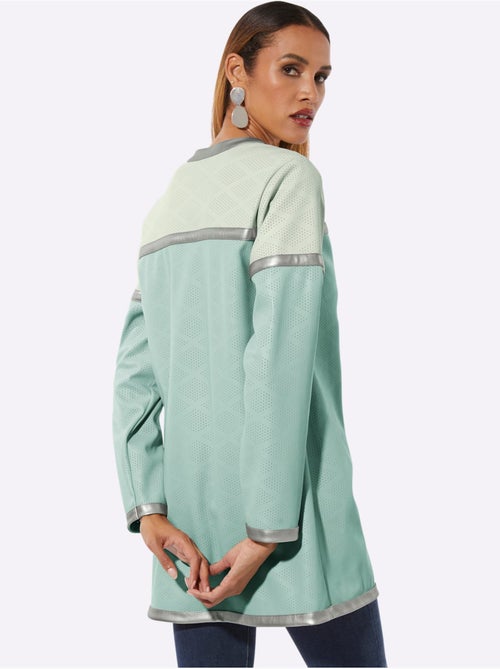 Blazer En Synthétique Imitation Cuir Souple - Taille Standard - helline - Kiabi