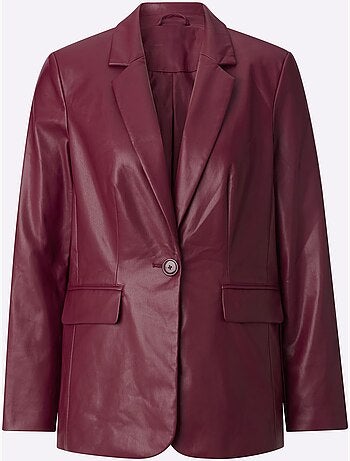 Blazer En Synthétique Imitation Cuir Souple - Taille Standard - Witt