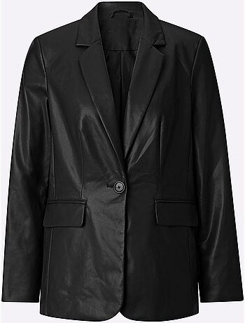 Blazer En Synthétique Imitation Cuir Souple - Taille Standard - Witt