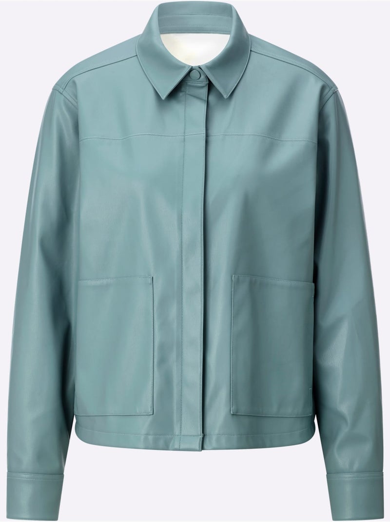 Blazer en synthétique matière synthétique facile à entretenir - taille standard - helline Vert jade - Kiabi