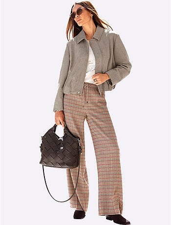 Blazer en synthétique toucher velouté - taille standard - helline