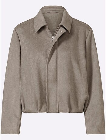 Blazer en synthétique toucher velouté - taille standard - helline