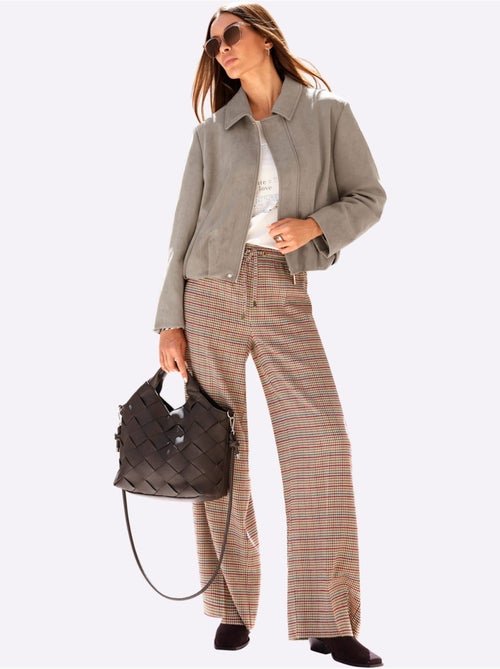 Blazer en synthétique toucher velouté - taille standard - helline - Kiabi