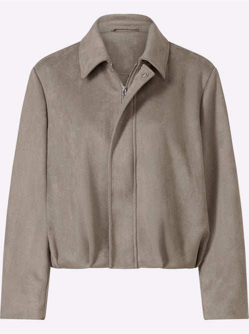 Blazer en synthétique toucher velouté - taille standard - helline - Kiabi