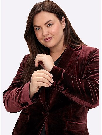 Blazer en velours - taille standard - sheego