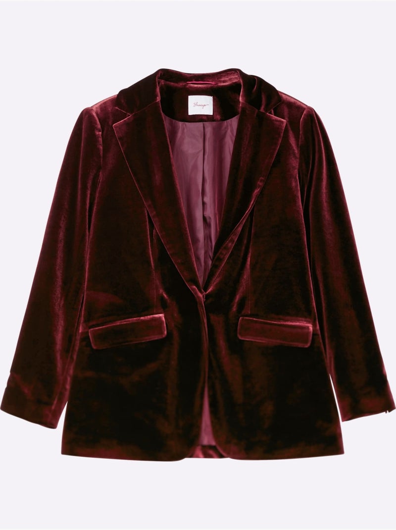 Blazer en velours - taille standard - sheego Bordeaux - Kiabi