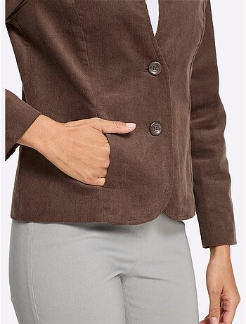 Blazer en velours côtelé qualité coton doux sur la peau - taille standard - witt