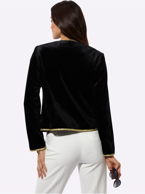 Blazer En Velours Qualité Velours Douce - Taille Standard - Helline - Kiabi Blazer En Velours Qualité Velours Douce - Taille Standard - Helline - Kiabi