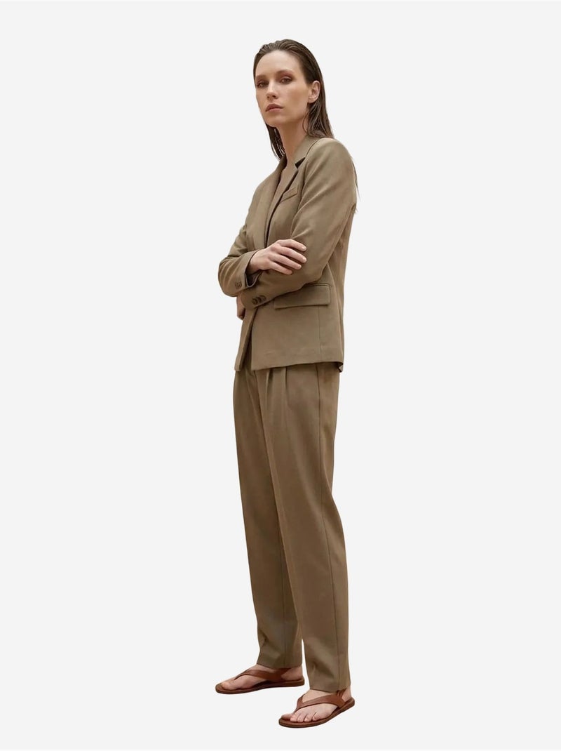 Blazer femme à coupe régulière my fashion Kaki - Kiabi