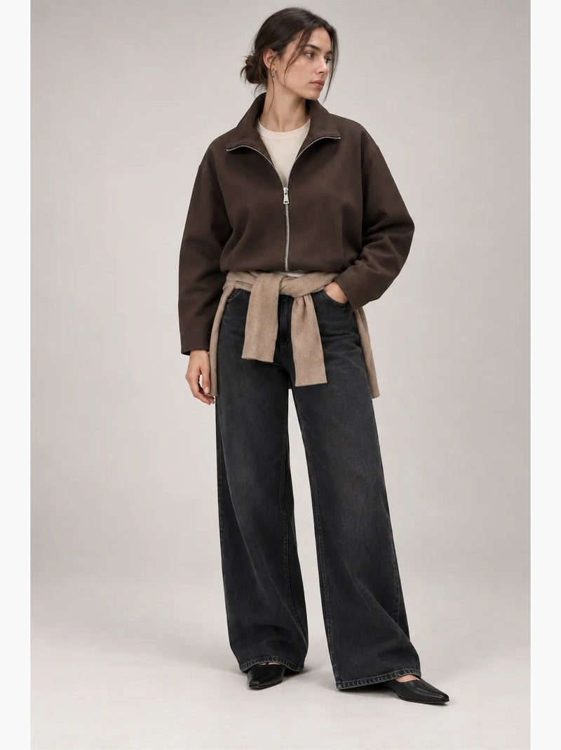 Blazer femme ajusté mixray Marron - Kiabi