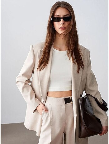 Blazer femme en crêpe dilvin