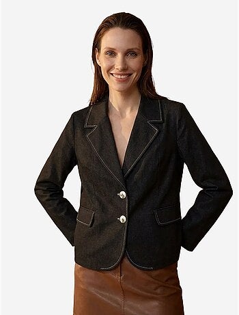 Blazer femme en popeline coton-lycra my fashion
