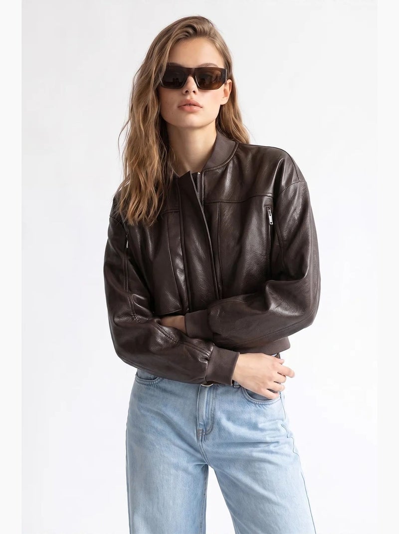 Blazer femme mixray Marron chocolat - Kiabi