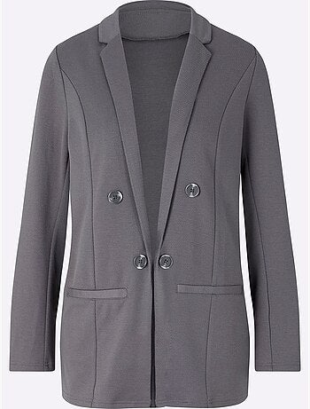 Blazer forme ouverte et longue tendance - taille standard - helline