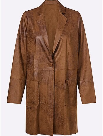 Blazer Imitation Cuir Souple - Taille Standard - helline