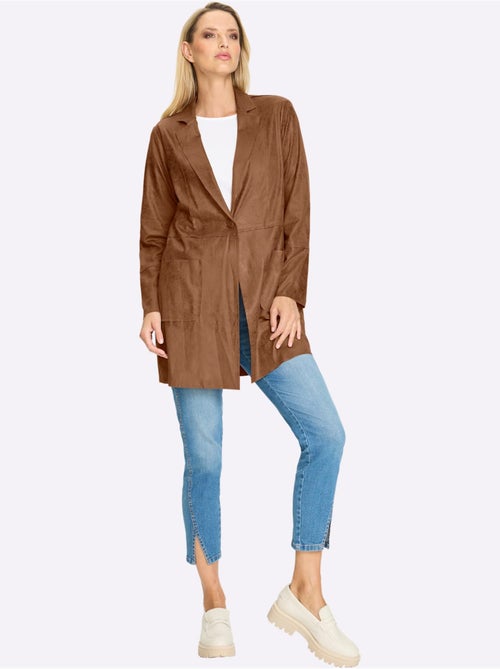 Blazer Imitation Cuir Souple - Taille Standard - helline - Kiabi