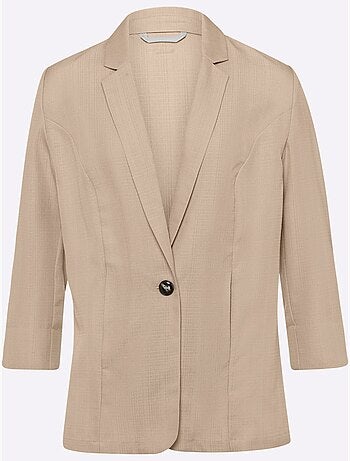 Blazer Imitation Lin - Taille Standard - Moda Vilona
