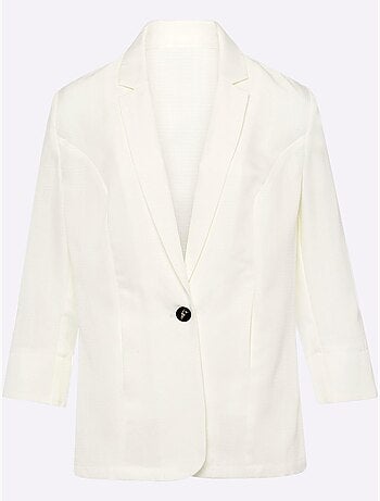 Blazer Imitation Lin - Taille Standard - Moda Vilona