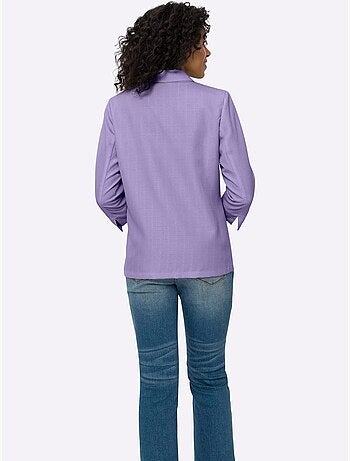 Blazer Imitation Lin - Taille Standard - Moda Vilona