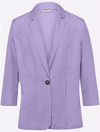 Blazer Imitation Lin - Taille Standard - Moda Vilona