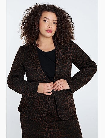 Blazer imprimé peau de bête PAPRIKA